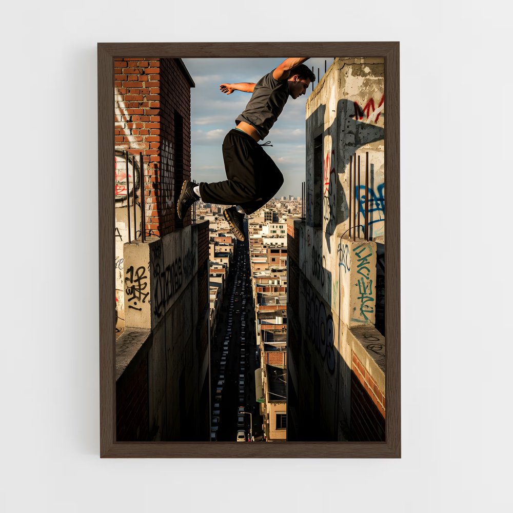 Poster Freestyle Gravity – affiche Parkour et freerun (vue 5)